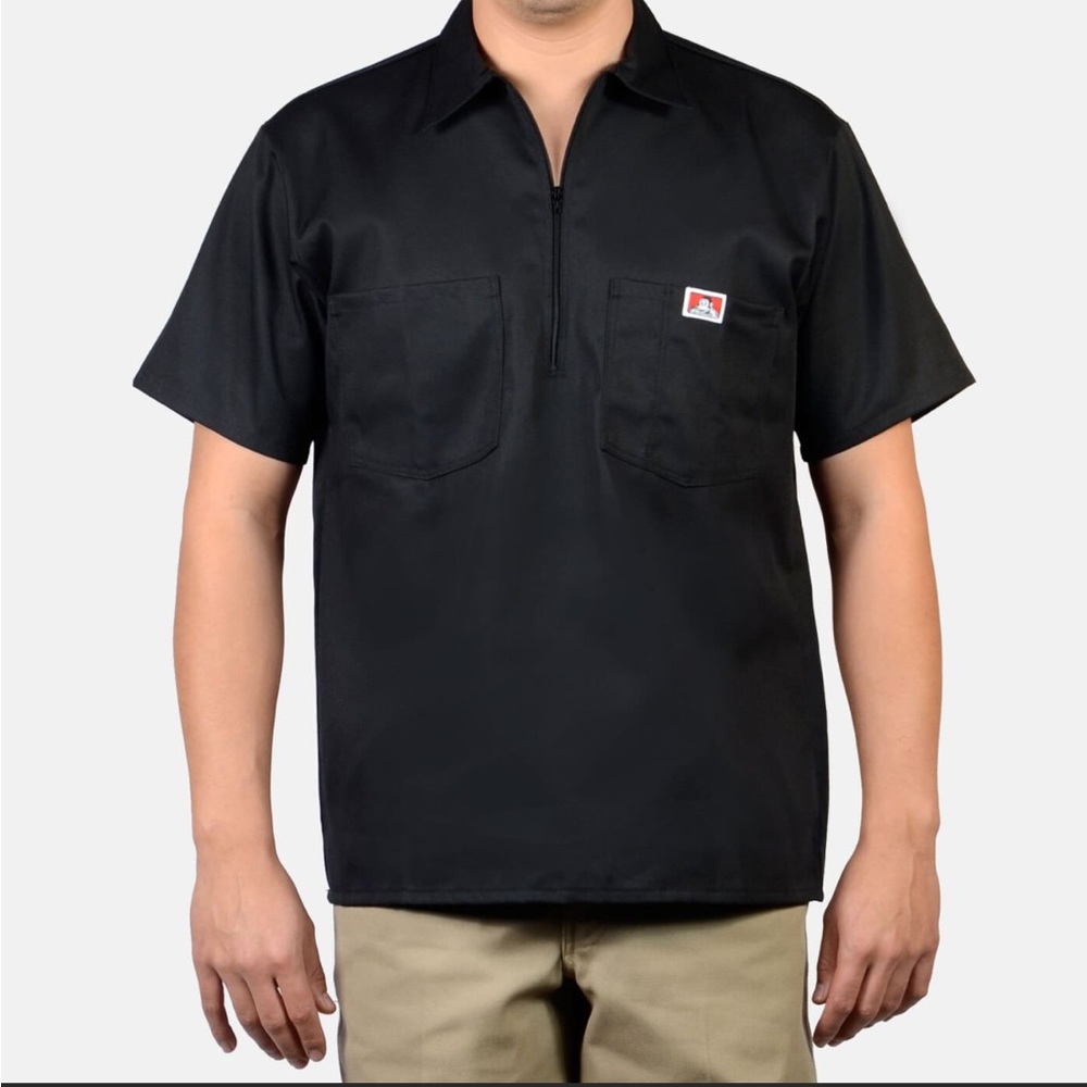 Ben Davis short sleeve half zipper shirt